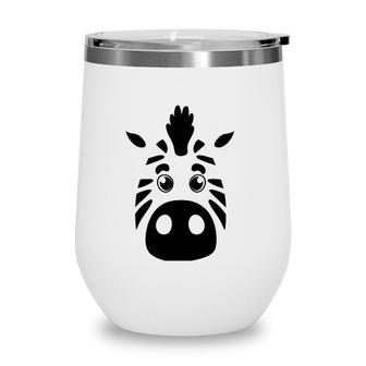 Cool Mountain Zebra - Gift For Animal Lovers Wine Tumbler | Mazezy