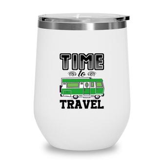 Explore Travel Lover Goes To The Mountains By Car Wine Tumbler - Seseable
