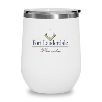 Fort Lauderdale Florida Golf Lover Gift Wine Tumbler | Mazezy