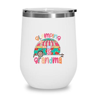 Glamping Grandma Colorful Design For Grandma From Daughter With Love New Wine Tumbler - Seseable