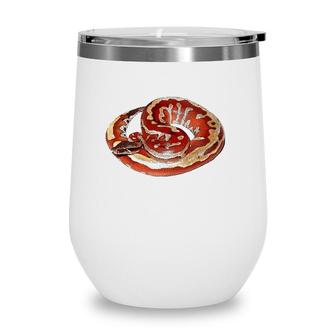 Gorgeous Snake Herpetologist Gift Red Blood Python Wine Tumbler | Mazezy