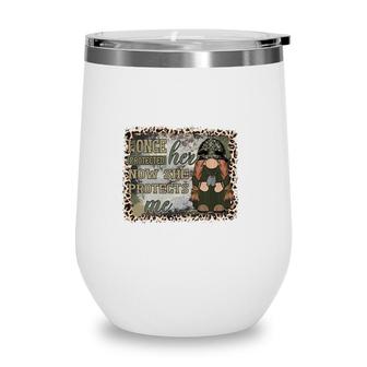 I Once Protected Her Now She Protects Me Hero Dad Wine Tumbler - Seseable