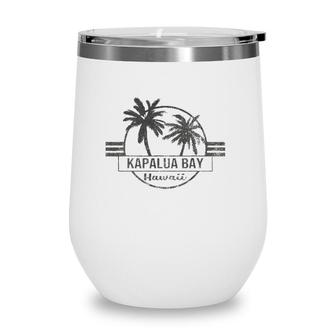 Kapalua Bay For Visiting Hawaii Vacation Wine Tumbler | Mazezy