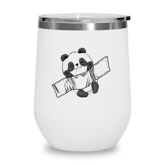 Kawaii Panda In Pocket Cute Panda Lover Gifts Kids Youth Wine Tumbler | Mazezy DE