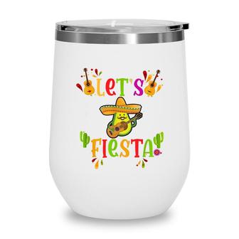 Lets Fiesta Cinco De Mayo Drinko Party 5Th Of May Wine Tumbler - Seseable