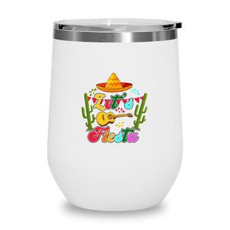Lets Fiesta Colorful Decoration Gift For Human Guitar Wine Tumbler - Seseable