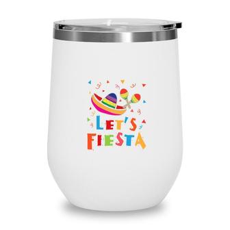 Lets Fiesta Colorful Great Decoration Gift For Human Wine Tumbler - Seseable