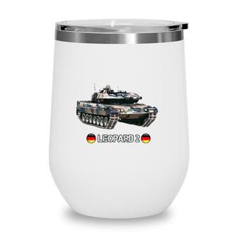 Modern German Main Battle Tank Leopard 2 Gift Wine Tumbler | Mazezy