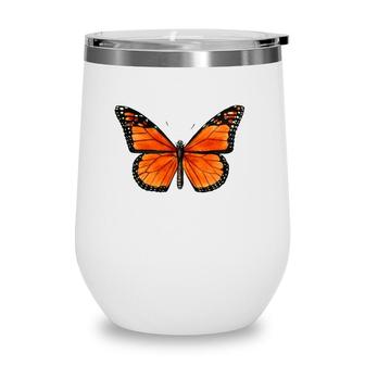 Monarch Butterflies Nature Lovers Butterfly Lovers Gardeners Wine Tumbler | Mazezy