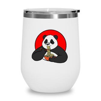 Ramen Cute Panda Kawaii Anime Japanese Otaku Gift Wine Tumbler | Mazezy CA
