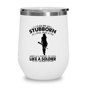 Retro Cowgirl Stubborn As Mule Sweet As Tea Western Country Wine Tumbler | Mazezy