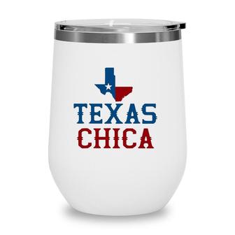 Texan Women Girls Kids Gift Idea Texas Wine Tumbler | Mazezy