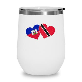 Trinidad & Tobago Haiti Pride Heritage Trinidadian Flag Wine Tumbler | Mazezy