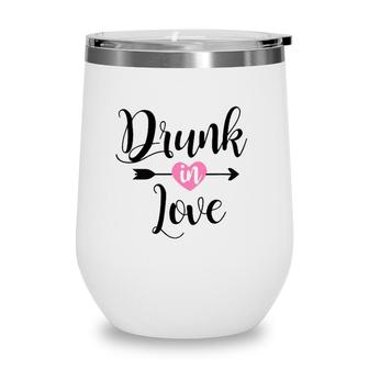 Vegas Drunk In Love Wedding Bells Tee Wine Tumbler | Mazezy