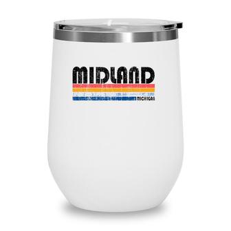 Vintage 70S 80S Style Midland Michigan Wine Tumbler | Mazezy