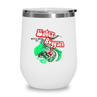 Water Boggan Myrtle Beach Sc Wine Tumbler | Mazezy