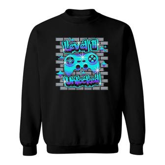 11 Years Old 11Th Video Gamer Gaming Birthday Party Boys Girl Sweatshirt - Seseable