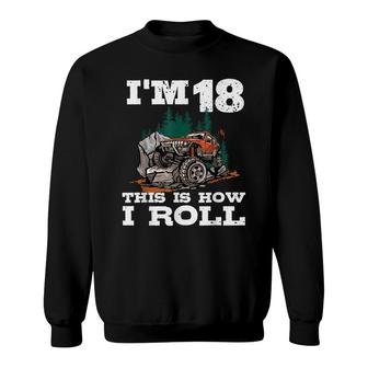 18Th Birthday 4X4 Offroad Lover 18 Years Old Bday Sweatshirt - Seseable