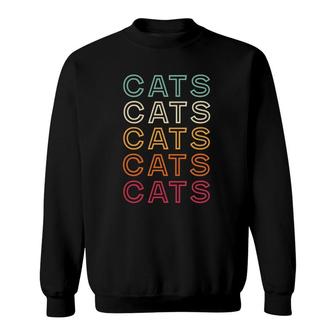 Retro Cats Vintage Cats Sweatshirt