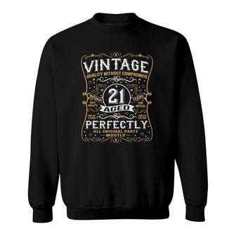 21 Years Old Gifts Vintage Born In 2000 Classic 21St Birthday Sweatshirt - Seseable