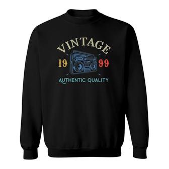 22 Years Old 1999 Vintage 22Nd Birthday Anniversary Gift Sweatshirt - Seseable