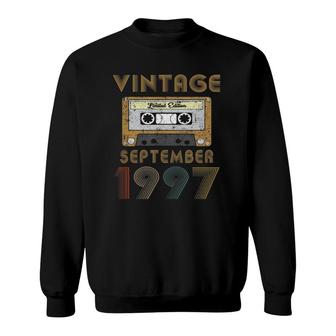 23 Years Old - Vintage Made In September 1997 23Rd Birthday Sweatshirt - Seseable