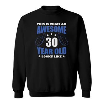 30Th Birthday Awesome Gifts For Him Men 30 Years Old Son 1992 Ver2 Sweatshirt - Seseable