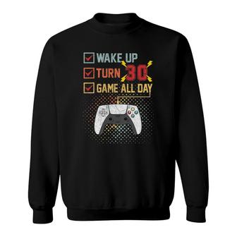 30Th Birthday Gamer 30 Years Old Gamer Gifts Sweatshirt | Seseable UK