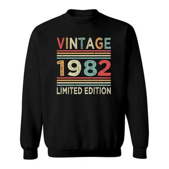 40Th Birthday Vintage 1982 Limited Edition 40 Years Old Sweatshirt - Seseable