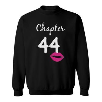 44Th Birthday Gift For Her Chapter 44 Years Old 44Th Bday Sweatshirt | Seseable UK