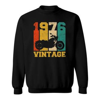 45 Years Old Gifts Vintage 1976 Motorcycle 45Th Birthday Sweatshirt
