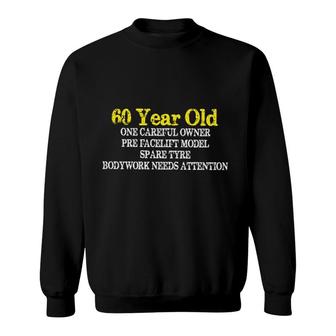 60 Years Old Yellow Letters Gorgeous 2022 Gift Sweatshirt - Thegiftio UK