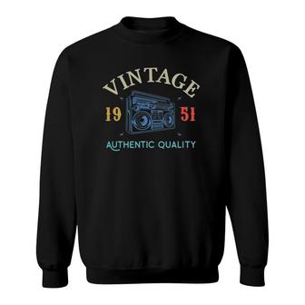 70 Years Old 1951 Vintage 70Th Birthday Anniversary Gift Sweatshirt - Seseable