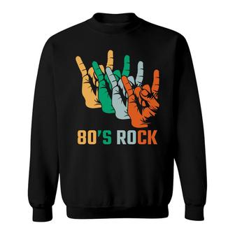 80S Rock Retro Vintage Music Lovers 80S 90S Style Sweatshirt - Seseable