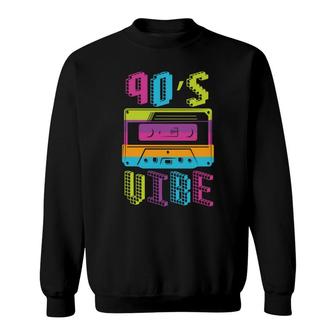 90S Vibe Colorful Mixtape For 80S 90S Music Retro Sweatshirt - Seseable