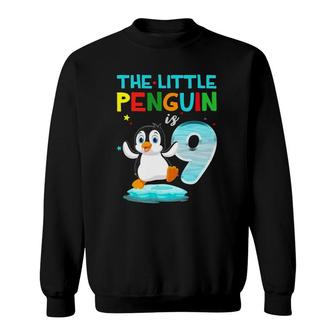 9Th Birthday Penguin S Birthday 9 Years Old Sweatshirt | Mazezy