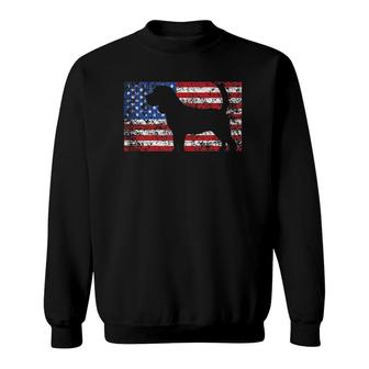 American Flag Beagle Dog 4Th Of July Usa Gift Sweatshirt - Seseable