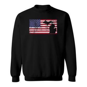 American Flag State Of Michigan Usa Fourth Of July Sweatshirt - Seseable