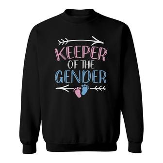 Announcement Keeper Of Gender Reveal Party Idea Baby Funny Sweatshirt | Mazezy
