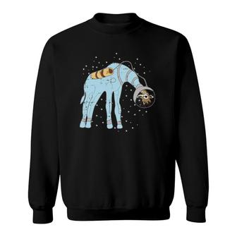 Area-51 Giraffe Astronaut Alien Space Easy Halloween Gift Sweatshirt | Mazezy