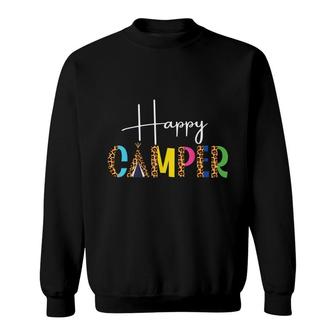 Arrow Camper Happy Summer Camp Camping Sweatshirt - Thegiftio UK