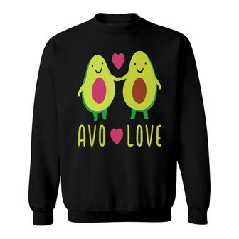 Avo Love Some Body Funny Avocado Couple Sweatshirt - Seseable