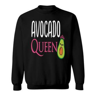 Avocado Queen Pinks Graphics Funny Avocado Sweatshirt - Seseable