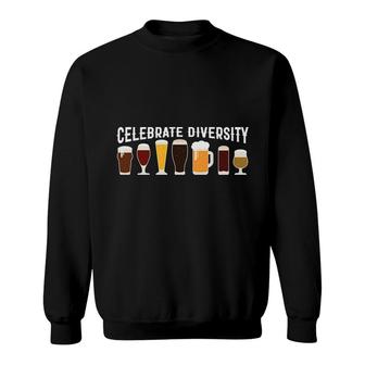 Awesome Design Celebrate Diversity Craft Beer Drinking Lovers Sweatshirt - Seseable
