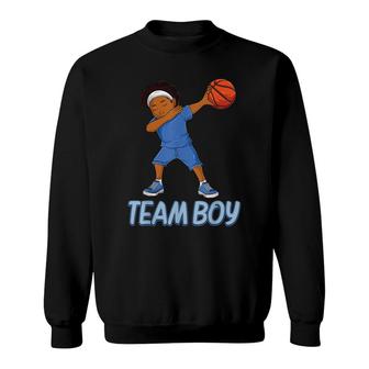 Baby Announcement Party Basketball Team Boy Gender Reveal Sweatshirt - Seseable