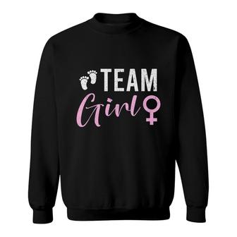 Baby Announcement Team Girl Baby Party Gender Reveal Sweatshirt - Seseable