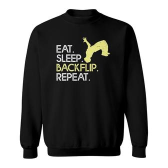 Back Gymnastics At Gymnastics Gymnast Sweatshirt | Mazezy