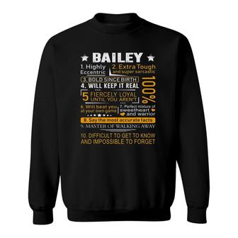 Bailey Name Gift Bailey Bailey Surname Sweatshirt - Thegiftio UK