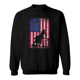 Barrel Racing 4Th July Independence Day Patriotic Gift Sweatshirt - Seseable