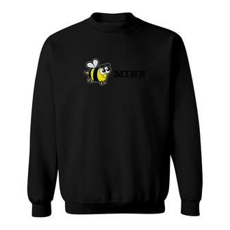 Bee Mine Love Heart Valentines Day Sweatshirt - Monsterry DE